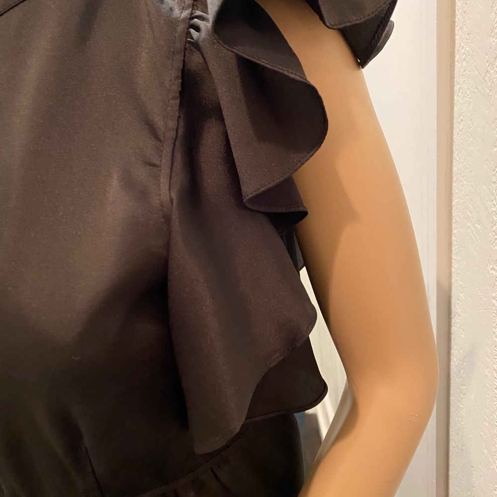 Cinq a September Black High-neck mini dress - Picture 4 of 10